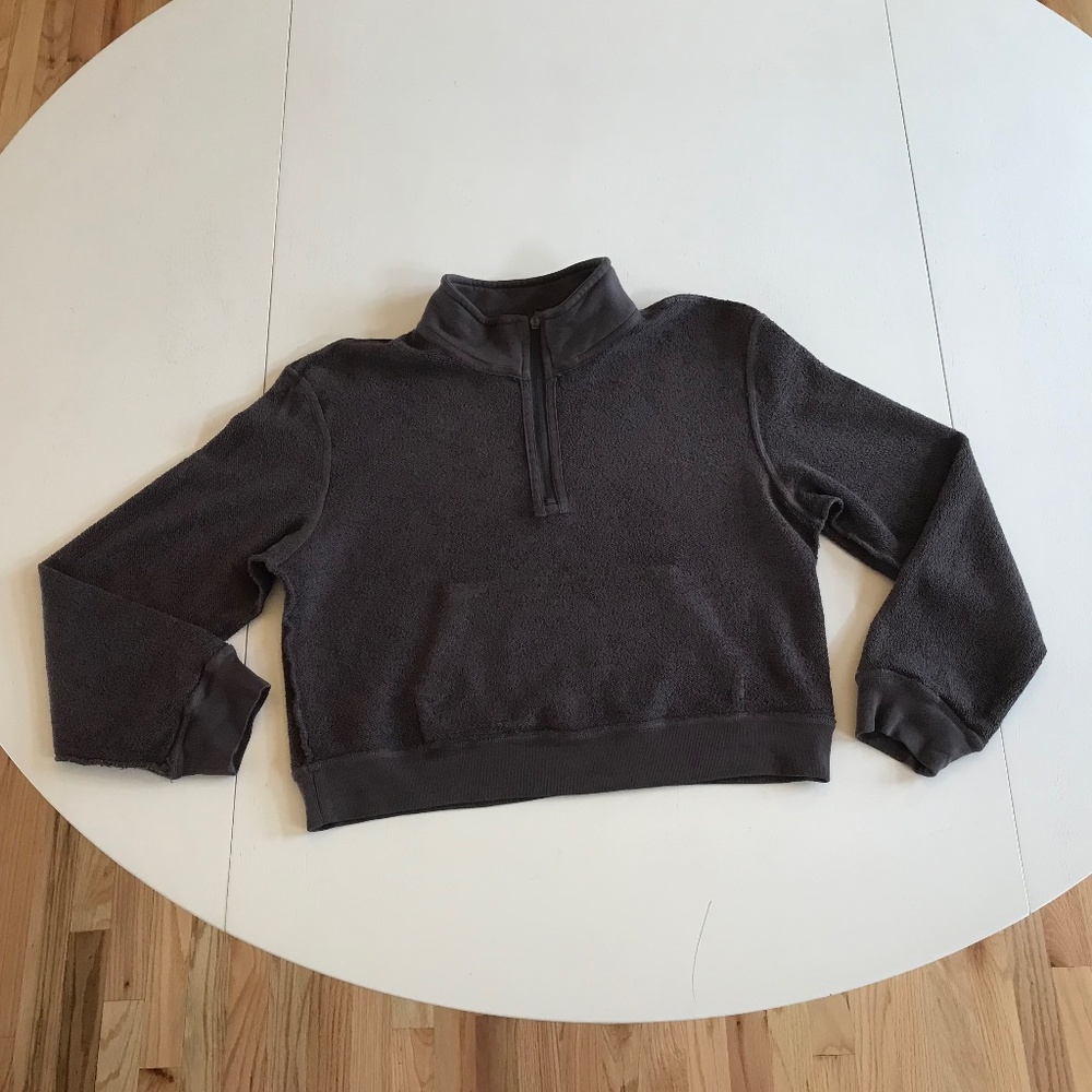 SKIMS FRENCH TERRY HALF ZIP PULLOVER - Picture 7 of 12